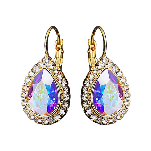 Auskarai "Debesų Lašas (Aurore Boreale)" su Swarovski™ kristalais